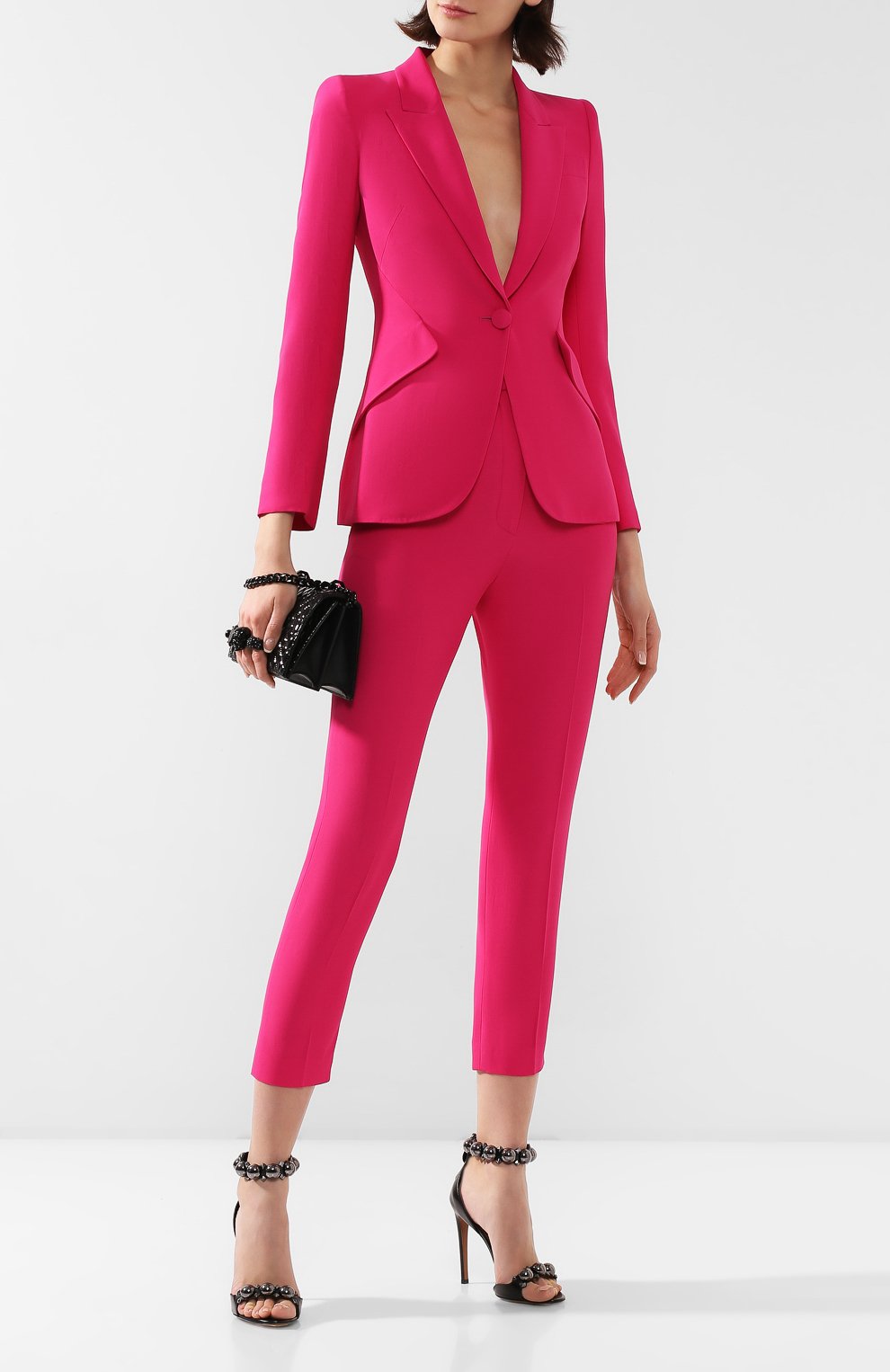 Брюки со стрелками ALEXANDER MCQUEEN, арт. 585118/QEAAA, фото 2