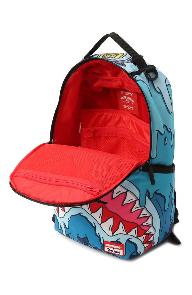 Детская рюкзак SPRAYGROUND голубого цвета, арт. 910B6927NSZ | Фото 3 (Материал: Текстиль; Материал сплава: Проставлено; Нос: Не проставлено)