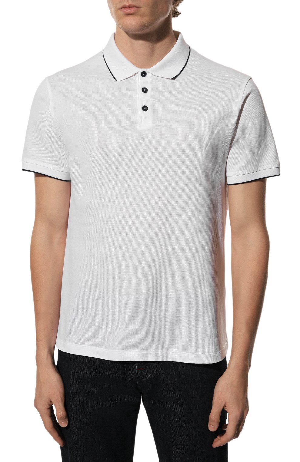 Хлопковое поло GIORGIO ARMANI, арт. 3KSF75/SJMZZ, фото 3