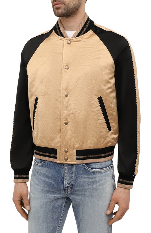 Бомбер Saint Laurent Бежевый, фото 3