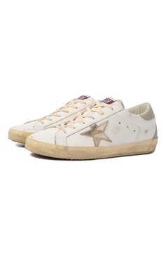 Женские кожаные кеды super star GOLDEN GOOSE DELUXE BRAND белого цвета, арт. GWF00102.F006844 | Фото 1 (Материал внутренний: Текстиль; Подошва: Платформа; Материал внешний: Натуральная кожа; Материал утеплителя: Без утеплителя; Кросс-КТ: Низкие; Стили: Кэжуэл; Автоматизация ТО: Проставлено; Автоматизация состава: Проставлено)