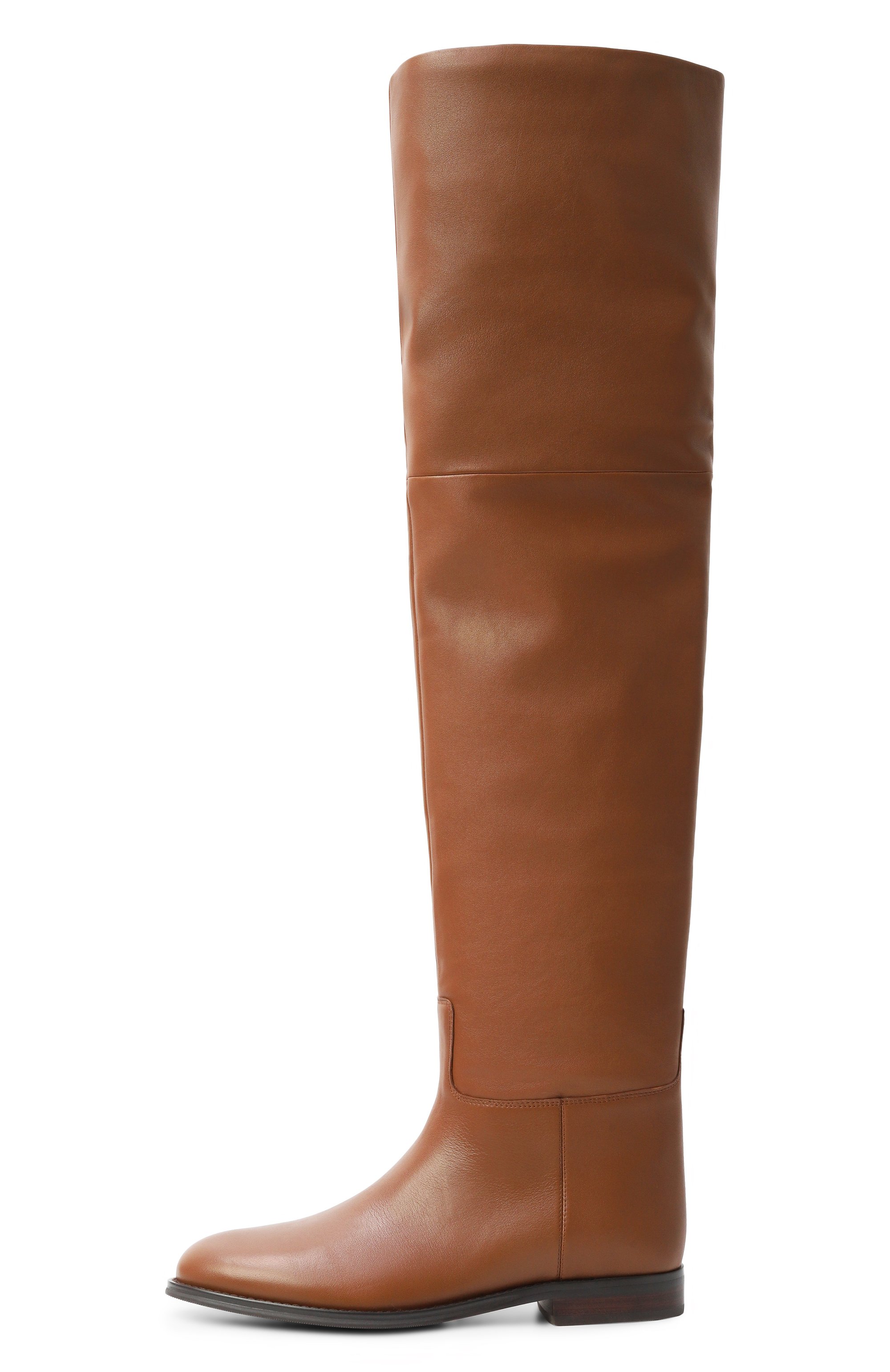 Кожаные ботфорты 12 STOREEZ, арт. 133789, фото 4