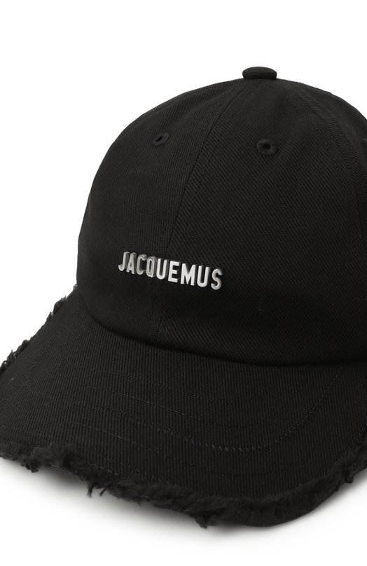 Хлопковая бейсболка Jacquemus 23EACU00452/AW00092 Чёрный  23EACU00452/AW00092 Фото 3