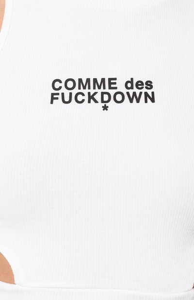 Хлопковая майка COMME DES FUCKDOWN, арт. CFABW00029, фото 5