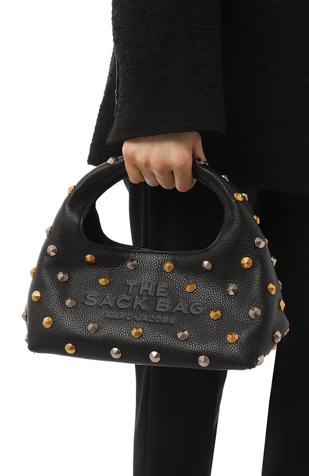 Сумка the sack mini MARC JACOBS (THE) черного цвета по цене 66150 руб., арт. 2F4HSH017H04, фото 2 Сумка the sack mini MARC JACOBS (THE), арт. 2F4HSH017H04, фото 2