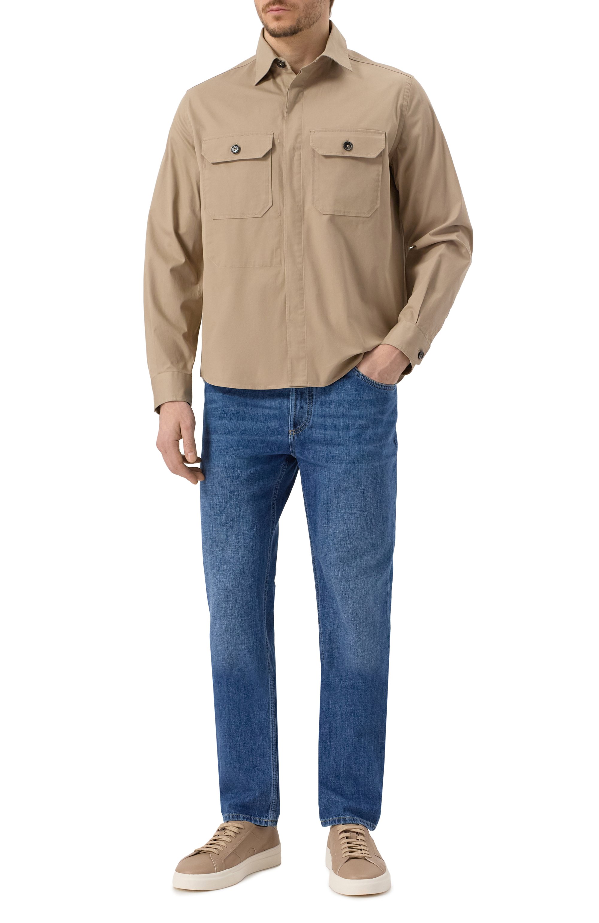 Хлопковая рубашка ZEGNA, арт. S0T8B/UFV16A9, фото 2