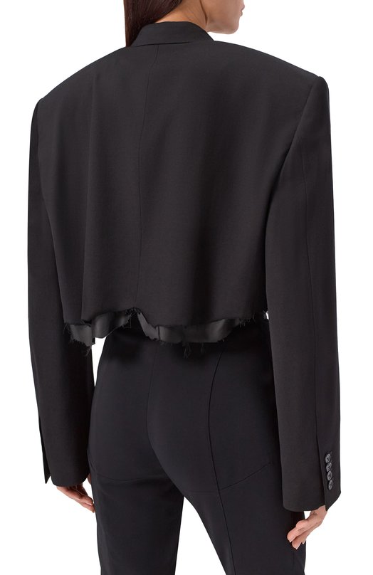 Жакет из вискозы и шерсти Balenciaga 839295/TRT01 Чёрный  839295/TRT01 Фото 4