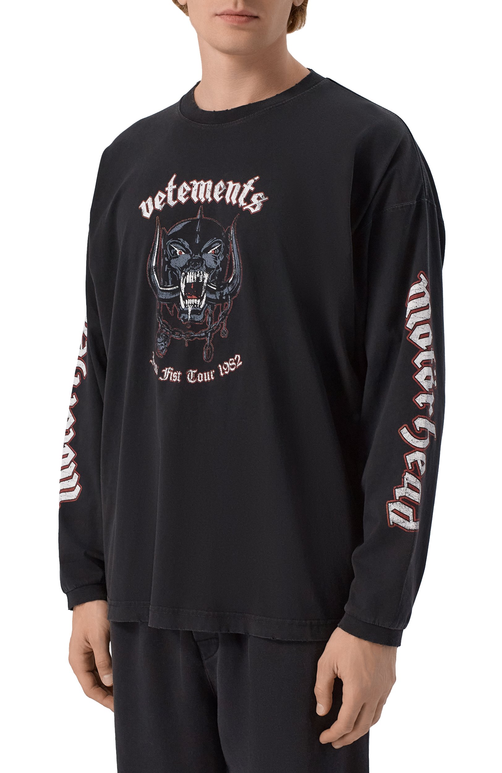 Хлопковый лонгслив VETEMENTS, арт. MH27LS243B, фото 3