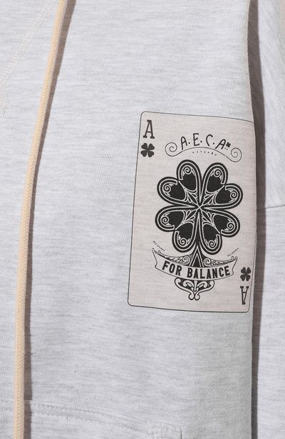 Хлопковое худи AECA WHITE, арт. FWCMFWBDTSPSO001C0, фото 5