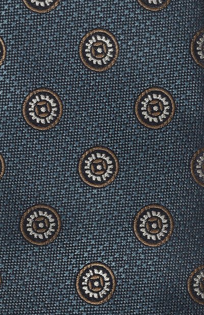 Шелковый галстук CANALI бирюзового цвета по цене 16800 руб., арт. 18/HJ03990, фото 4 Шелковый галстук CANALI, арт. 18/HJ03990, фото 4