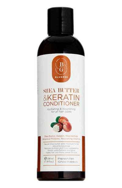 Женский кондиционер shea butter&amp;keratin (350ml) BLUGREE, арт. 8682983900113