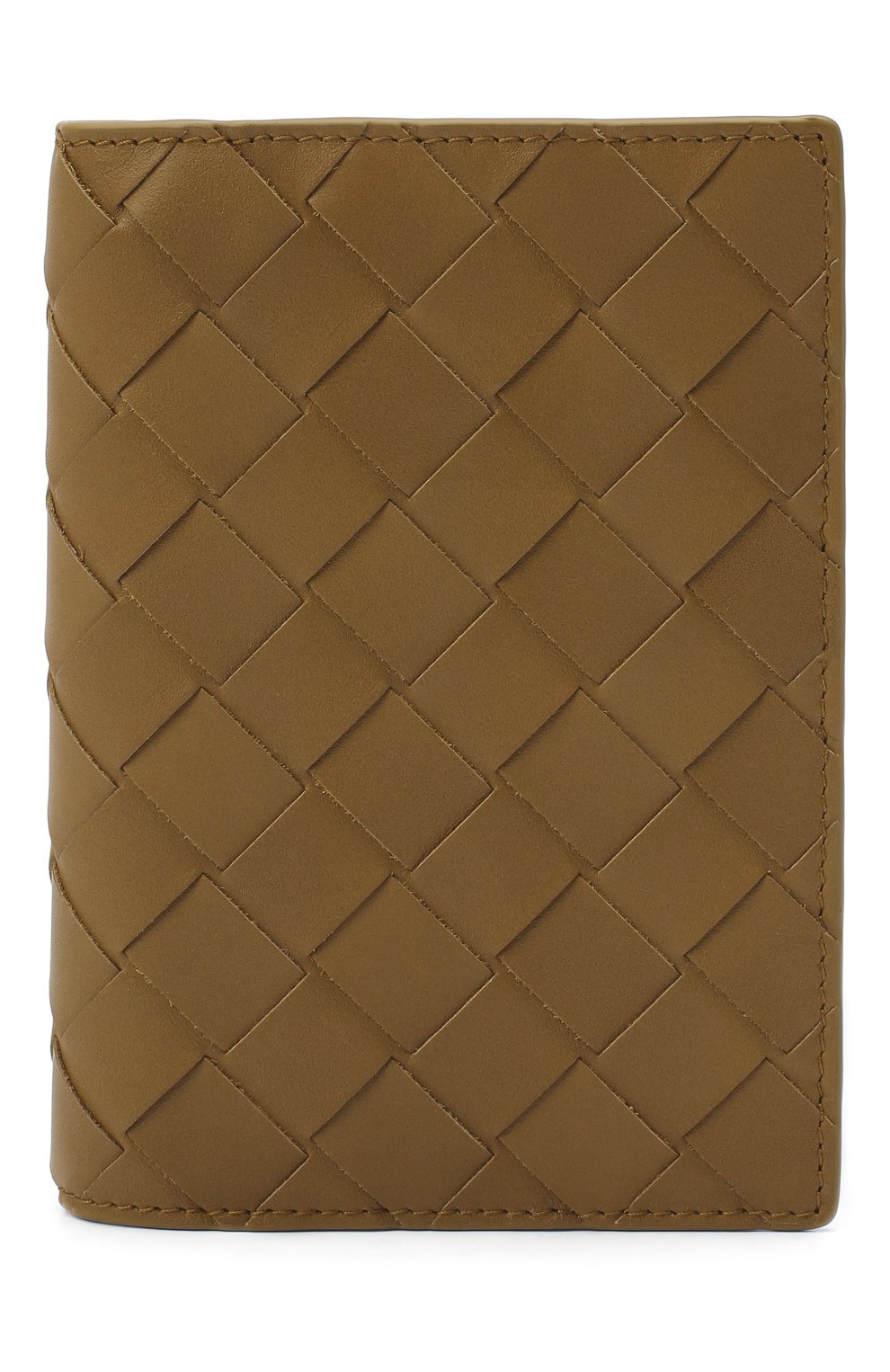 Кожаная обложка для паспорта BOTTEGA VENETA коричневого цвета по цене 43400 руб., арт. 607482/VCPQ4, фото 1 Кожаная обложка для паспорта BOTTEGA VENETA, арт. 607482/VCPQ4, фото 1