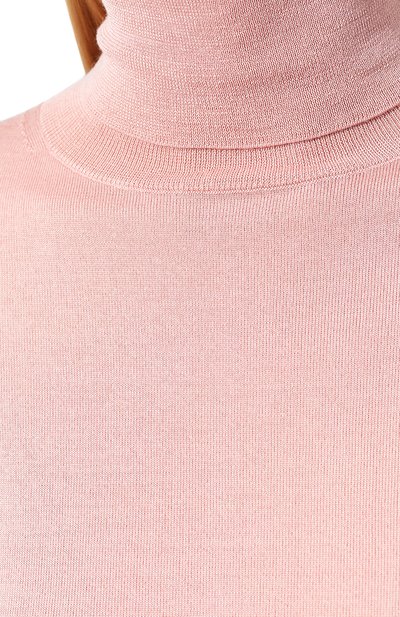 Водолазка из смеси шерсти и шелка REDVALENTINO светло-розового цвета по цене 46050 руб., арт. SR0KC03R/4A7, фото 5 Водолазка из смеси шерсти и шелка REDVALENTINO, арт. SR0KC03R/4A7, фото 5