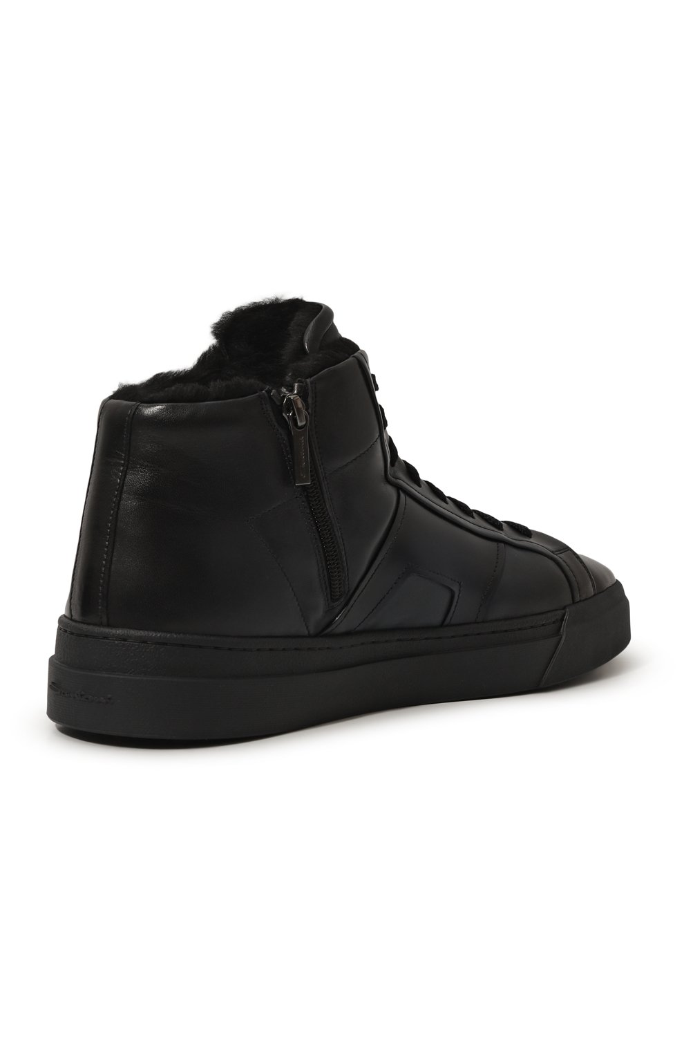 Кожаные кеды gloria SANTONI, арт. MBGG220250CNPG0N, фото 5