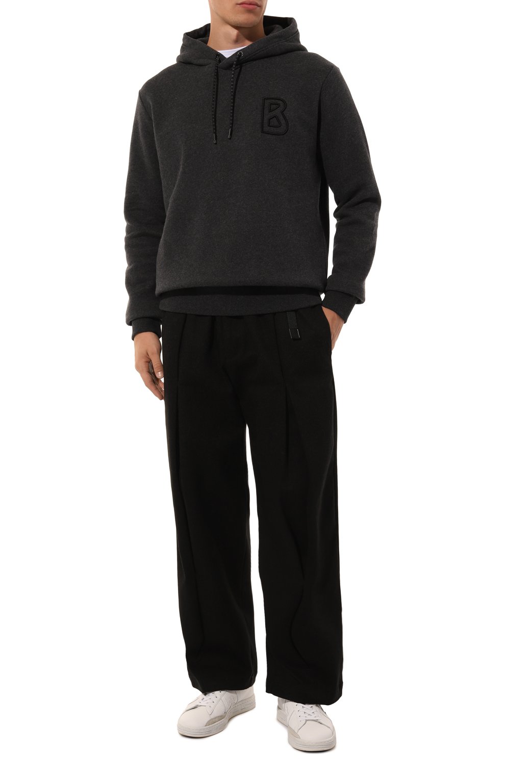 Хлопковое худи BOGNER темно-серого цвета по цене 39500 руб., арт. 88117729, фото 2 Хлопковое худи BOGNER, арт. 88117729, фото 2