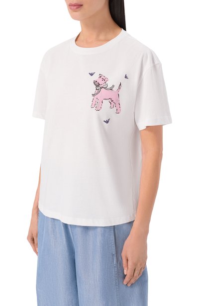 Хлопковая футболка EMPORIO ARMANI, арт. EW005338/AF25885, фото 3