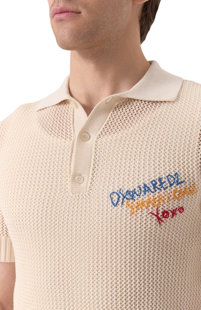 Хлопковое поло DSQUARED2, арт. S78HA0045/D13130, фото 5