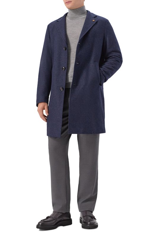 Шерстяное пальто Sartoria Latorre CTS056/UI0782 Синий  CTS056/UI0782 Фото 2