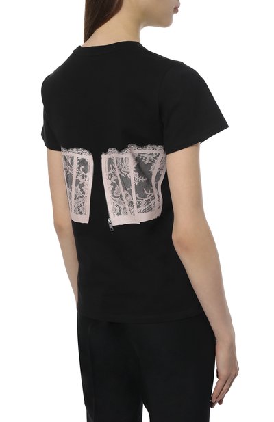 Хлопковая футболка ALEXANDER MCQUEEN, арт. 691159/QZAFC, фото 4