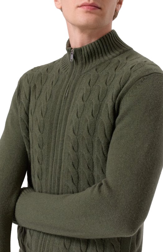 Кашемировый кардиган MVST M25.1PM.K013 Хаки  M25.1PM.K013 Фото 5