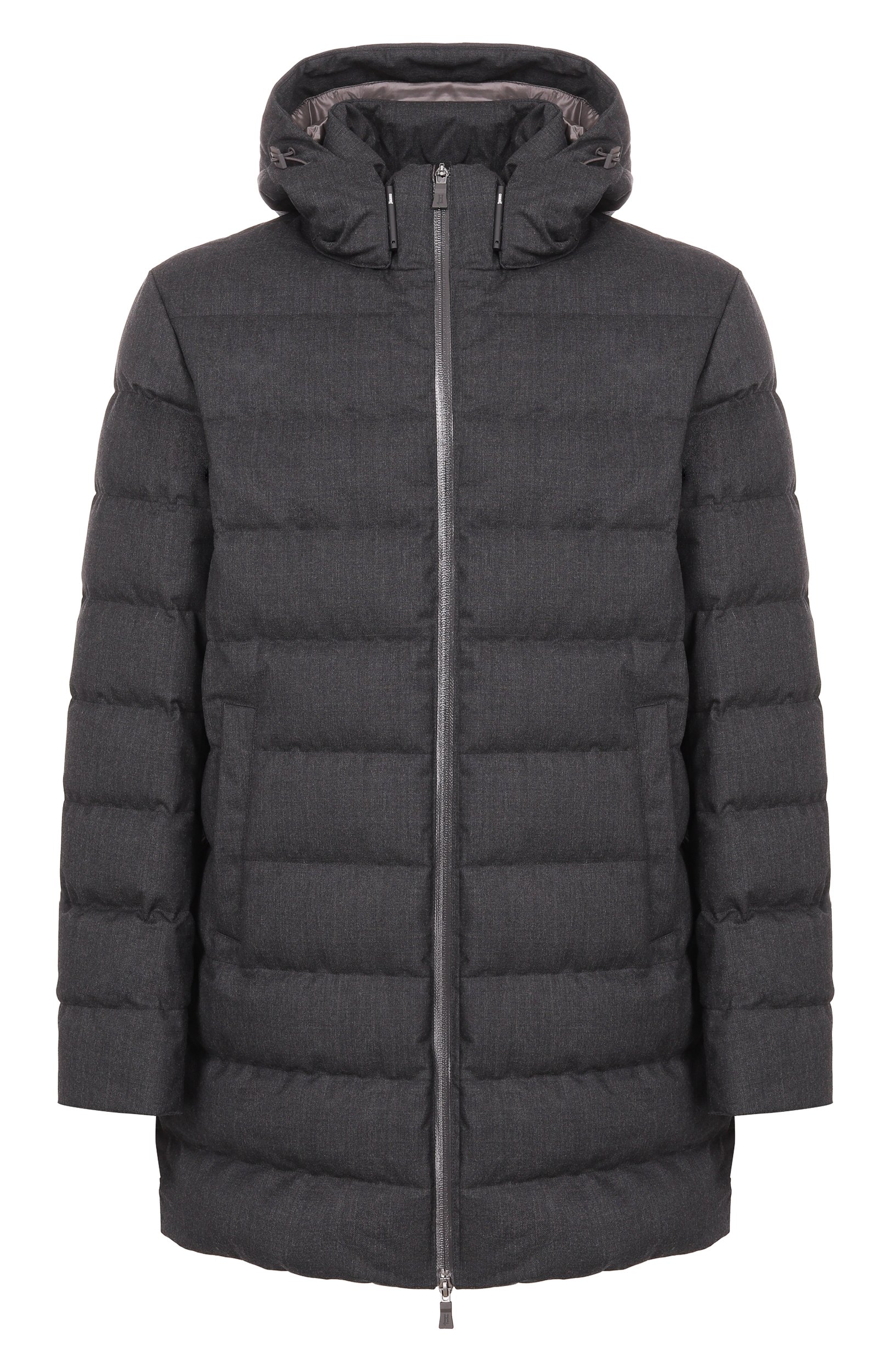 Пуховик из шерсти и вискозы HERNO, арт. PI001399U/33529, фото 1