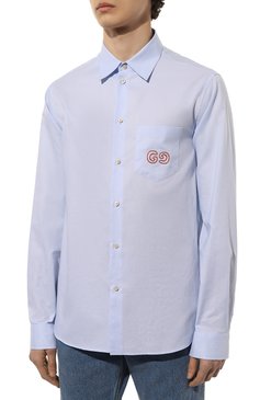 Хлопковая рубашка GUCCI, арт. 574518 ZABY4, фото 1