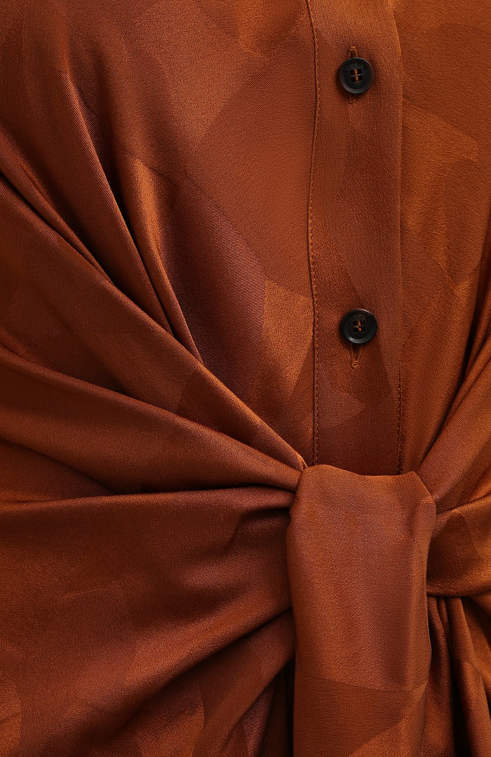 Шелковое платье KITON коричневого цвета по цене 219500 руб., арт. D52330K0596A, фото 5 Шелковое платье KITON, арт. D52330K0596A, фото 5