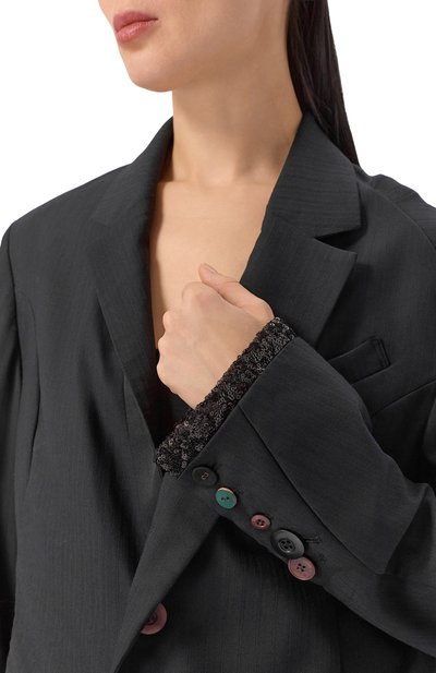 Шерстяной жакет с отделкой пайетками UNDERCOVER, арт. UC2E1103, фото 5