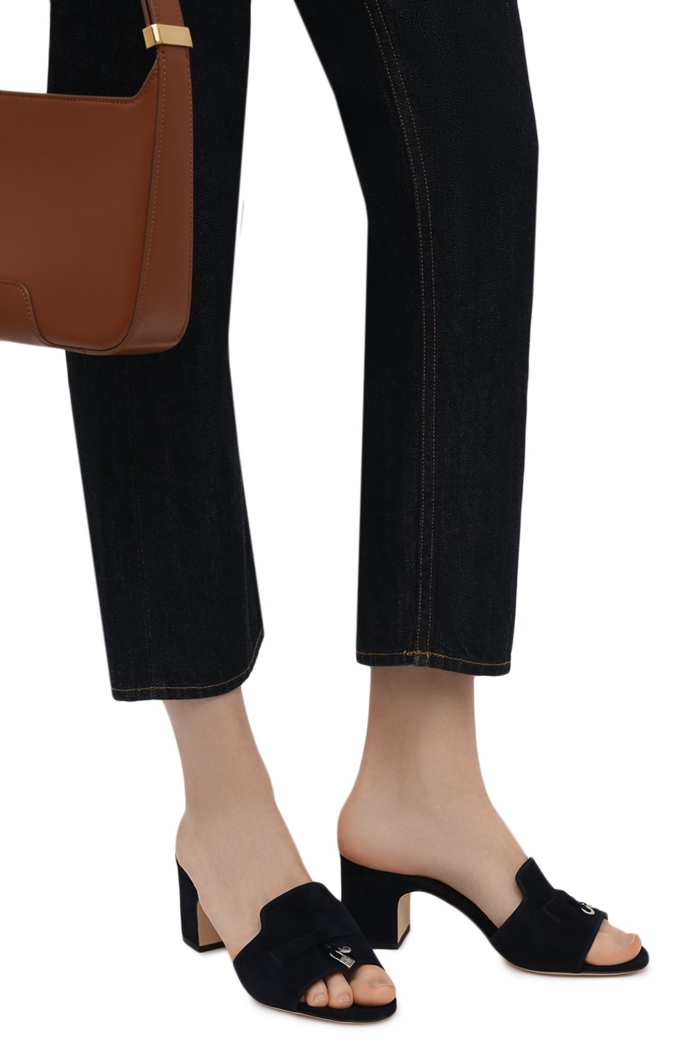 Замшевые мюли summer charms LORO PIANA, арт. FAI5579, фото 3