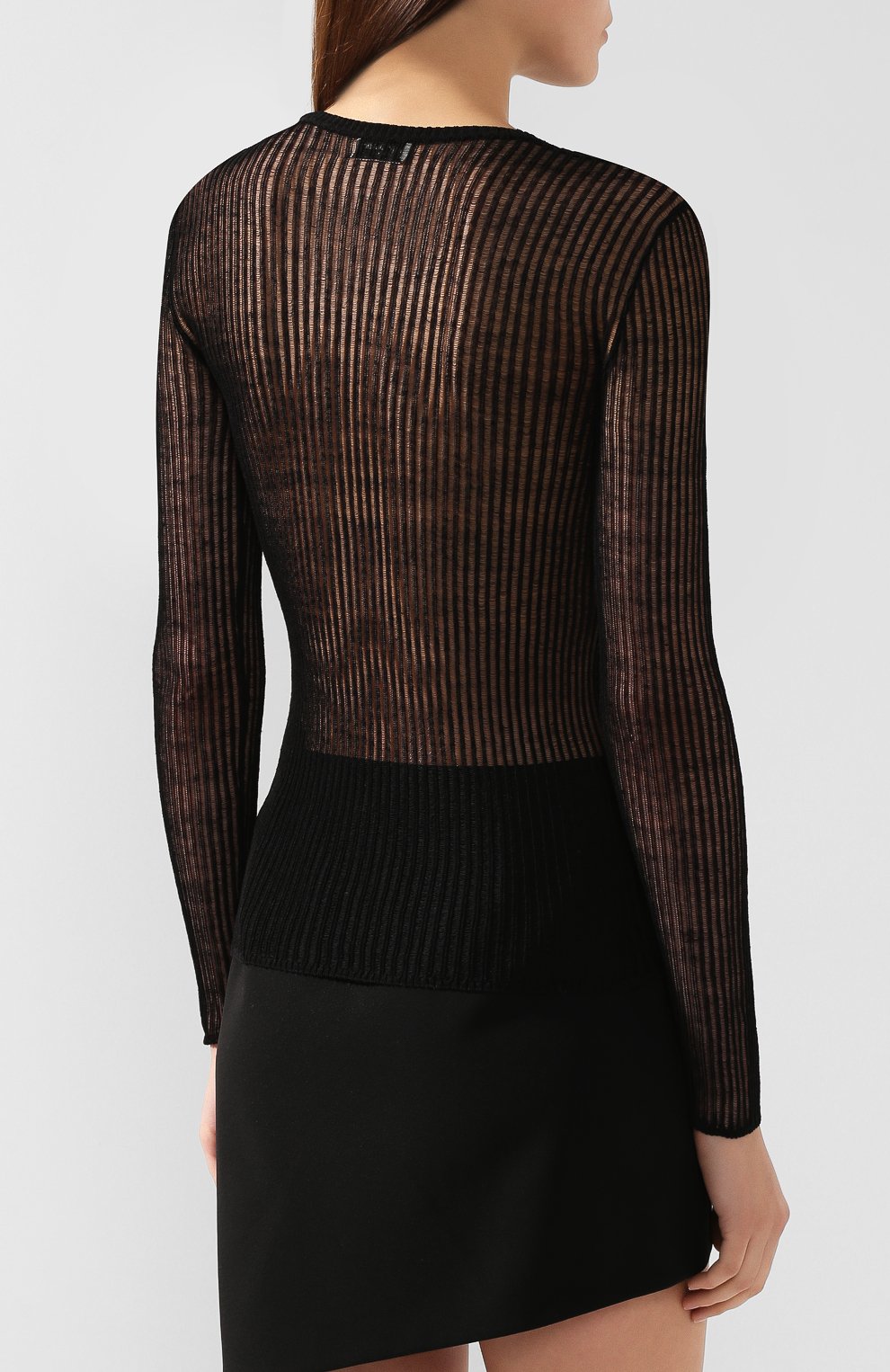 Пуловер из смеси льна и шелка SAINT LAURENT, арт. 587426/YA2HK, фото 4