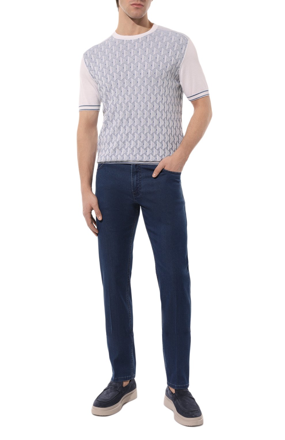 Джемпер из шелка и хлопка STEFANO RICCI, арт. K818042G10/F23170, фото 2