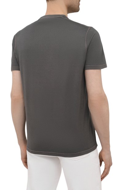 Футболка из хлопка и кашемира KITON, арт. UMK0029, фото 4