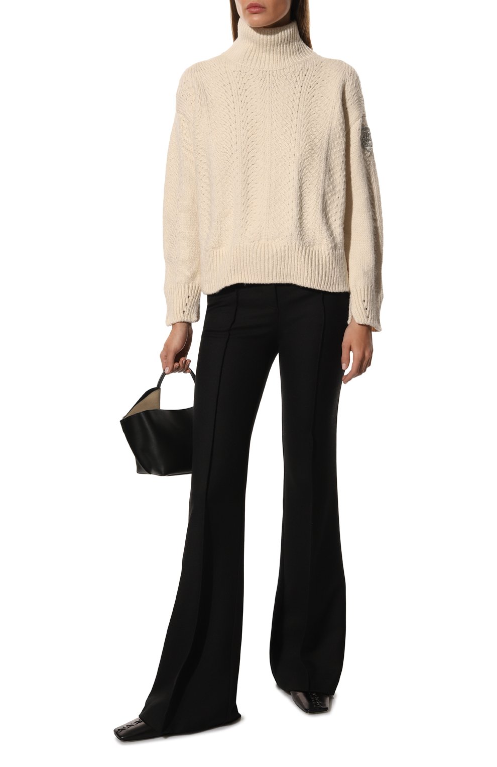 Свитер из хлопка и кашемира ERMANNO SCERVINO, арт. D414M501CBBNW, фото 2
