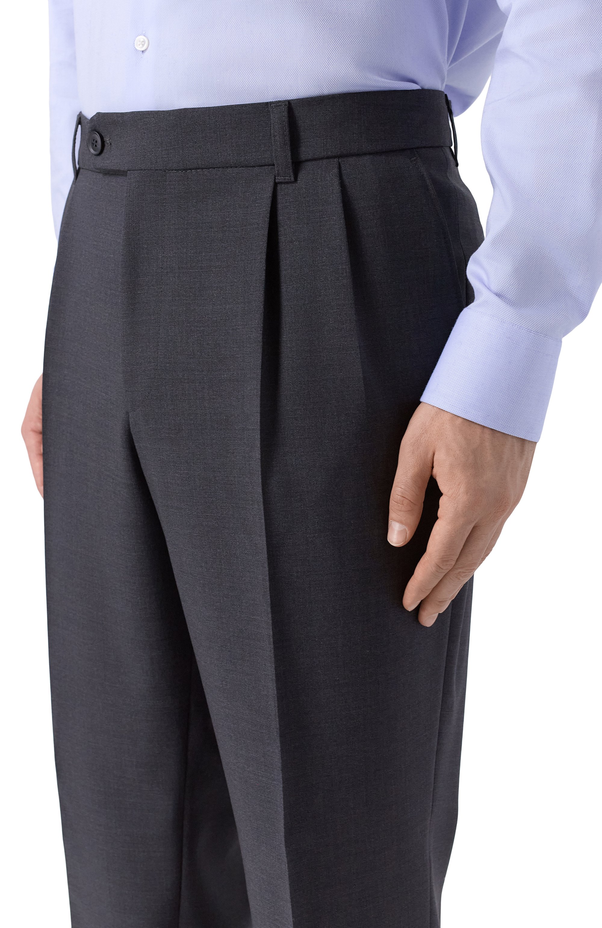 Шерстяные брюки BOSS, арт. 50545822, фото 5