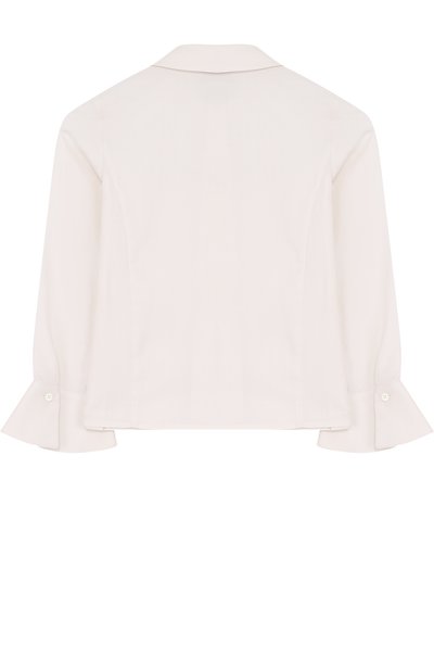 Хлопковая блуза с оборками LORO PIANA, арт. FAG3728, фото 2