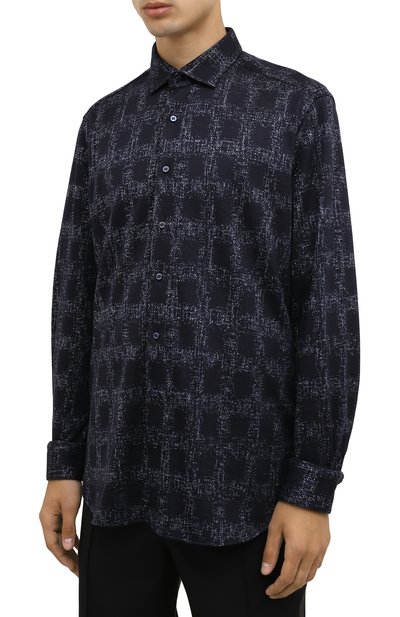 Рубашка из шерсти и шелка ZILLI SPORT, арт. MFW-66029-000/ZS0001, фото 3