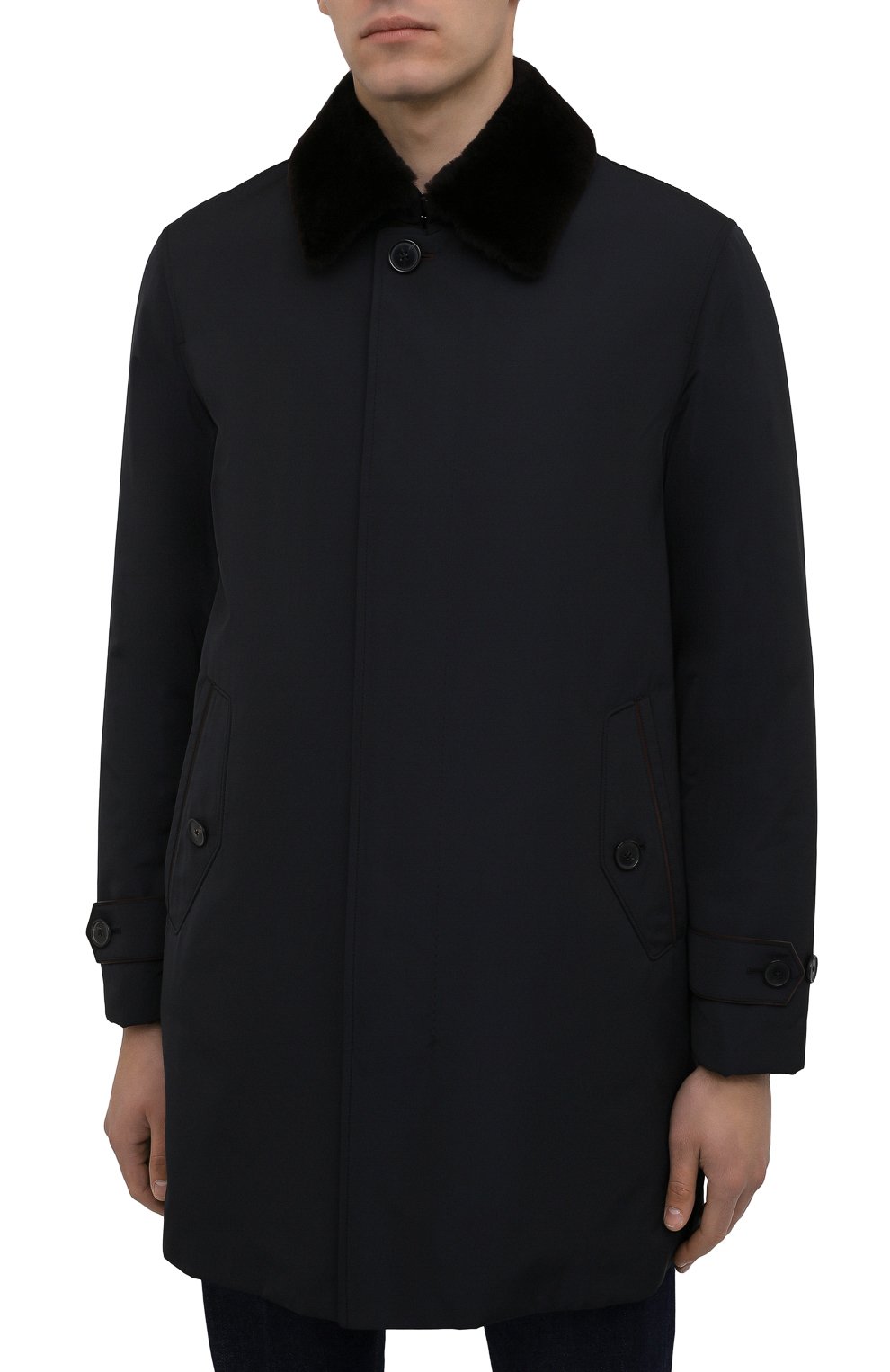 Плащ с меховой подкладкой ZEGNA, арт. U7T38/LUX6, фото 3