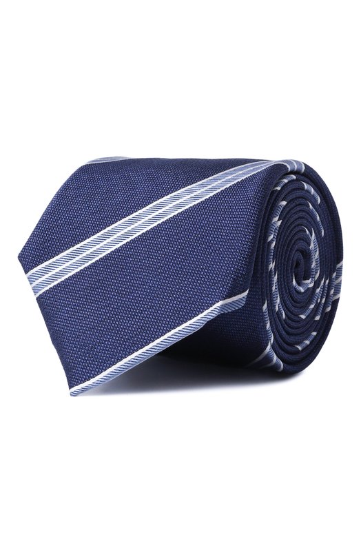 Шелковый галстук Corneliani 25U302-2520324 Синий 25U302-2520324