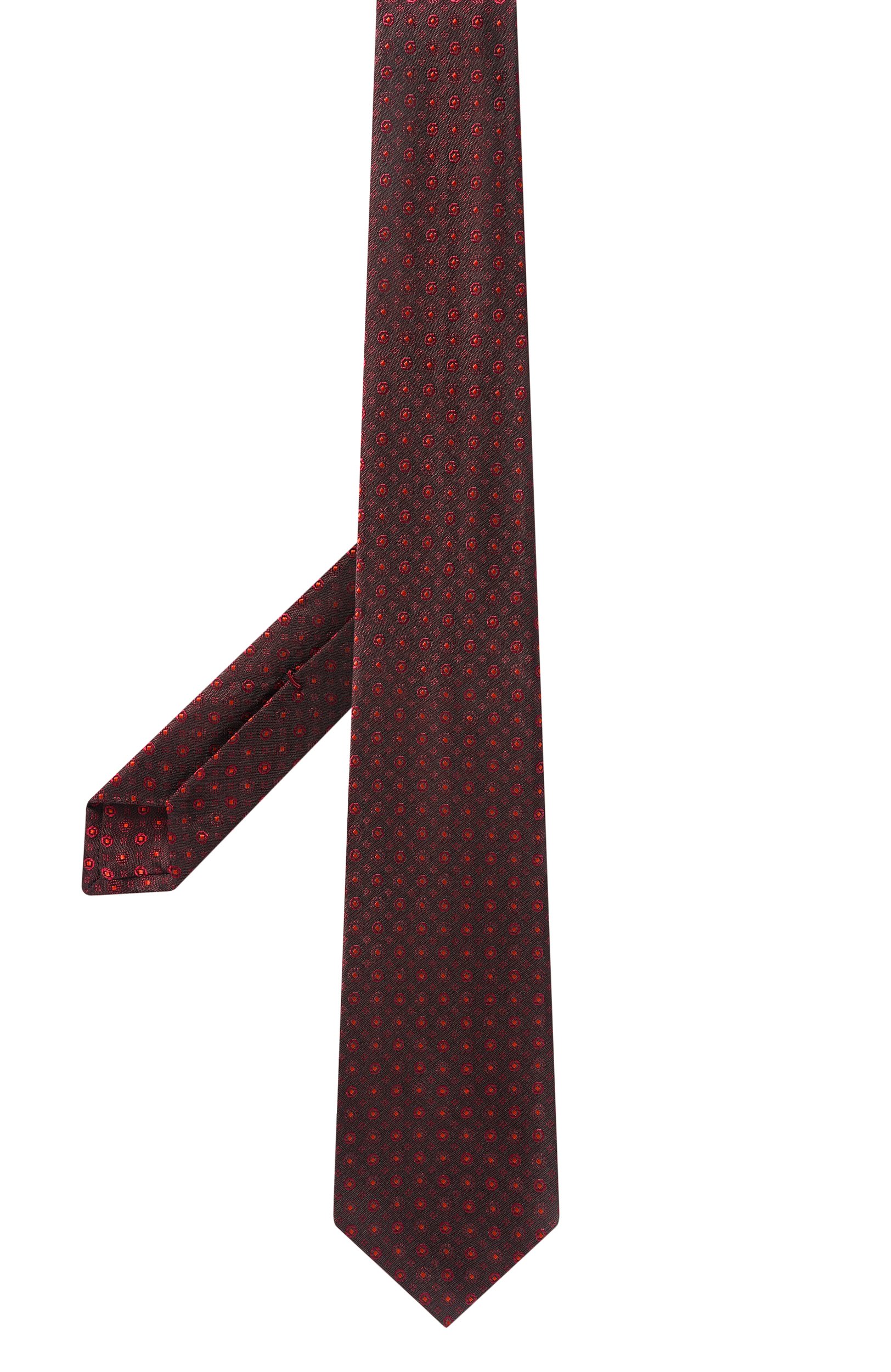 Шелковый галстук KITON бордового цвета по цене 41650 руб., арт. UCRVKPC02M83, фото 3 Шелковый галстук KITON, арт. UCRVKPC02M83, фото 3