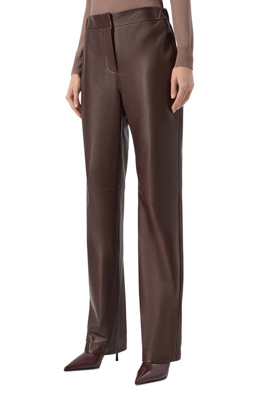 Кожаные брюки MVST M25.1PW.L003/SIGMA Коричневый  M25.1PW.L003/SIGMA Фото 3