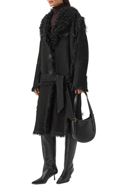 Двусторонняя дубленка из овчины THE ATTICO, арт. 251WCC00086/LBT136AA, фото 2