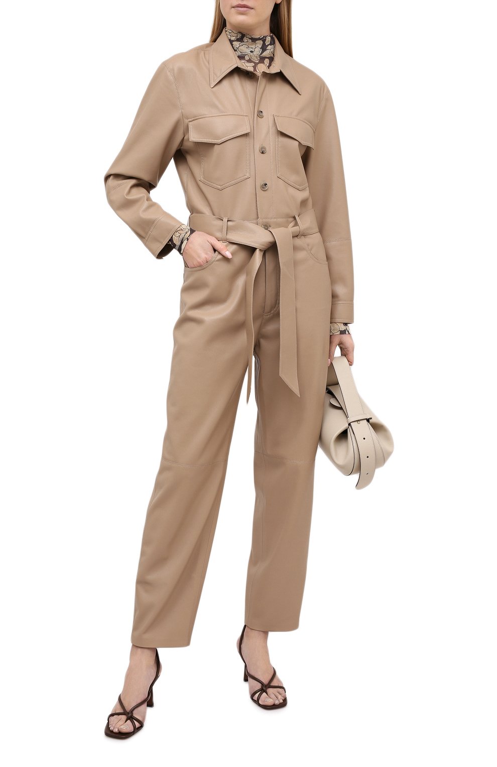 Комбинезон из экокожи NANUSHKA, арт. ASHT0N_SANDST0NE_VEGAN LEATHER, фото 2