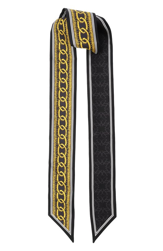 Шелковый шарф-твилли Elie Saab 710009405 Чёрный 710009405