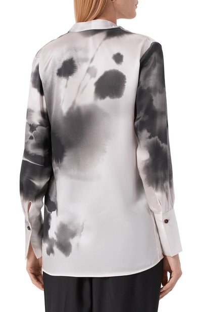 Атласная блузка KITON, арт. D60411K0585G02, фото 4