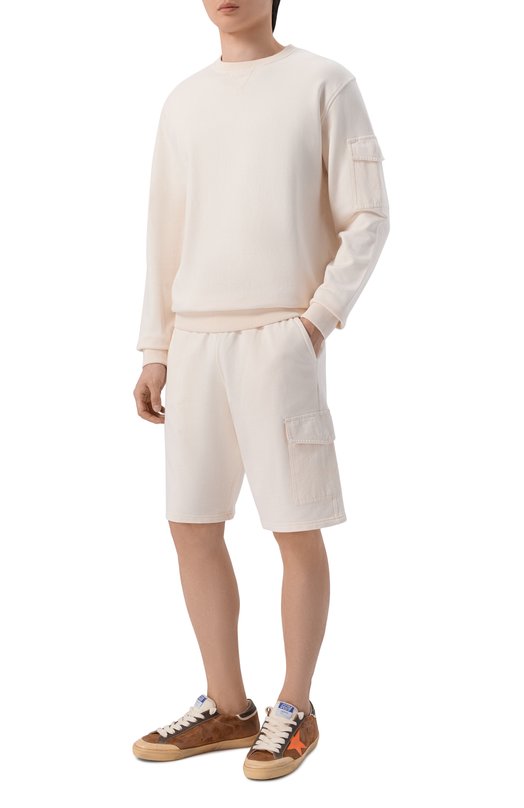 Хлопковый свитшот MC2 Saint Barth CST0001-00095L/CHESTER Кремовый  CST0001-00095L/CHESTER Фото 2