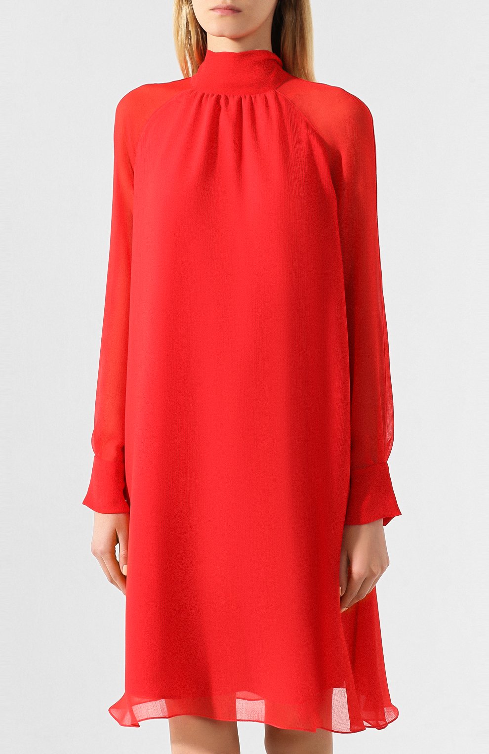 Платье KENZO красного цвета по цене 49950 руб., арт. FA52R01495AR, фото 3 Платье KENZO, арт. FA52R01495AR, фото 3