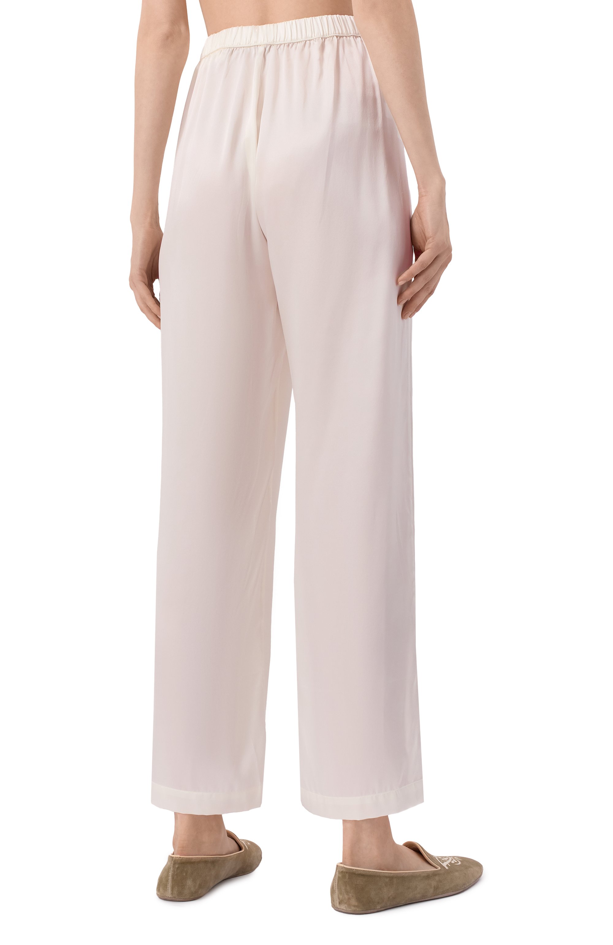 Шелковые брюки SIMONE PERELE белого цвета по цене 27770 руб., арт. 1F8660, фото 4 Шелковые брюки SIMONE PERELE, арт. 1F8660, фото 4