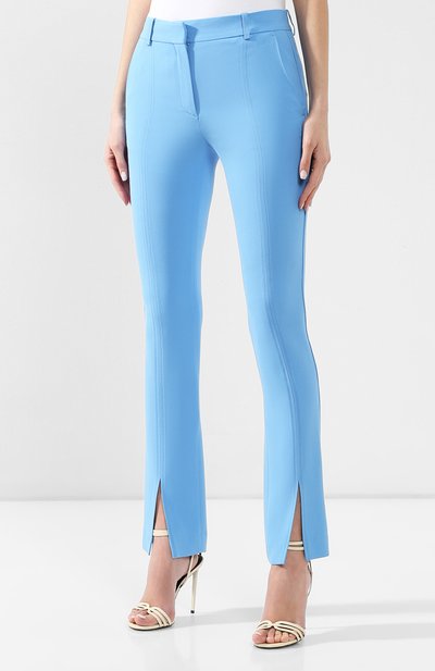 Брюки с разрезами VICTORIA BECKHAM, арт. TR SLM 2809 MSS19 FLUID CADY, фото 3