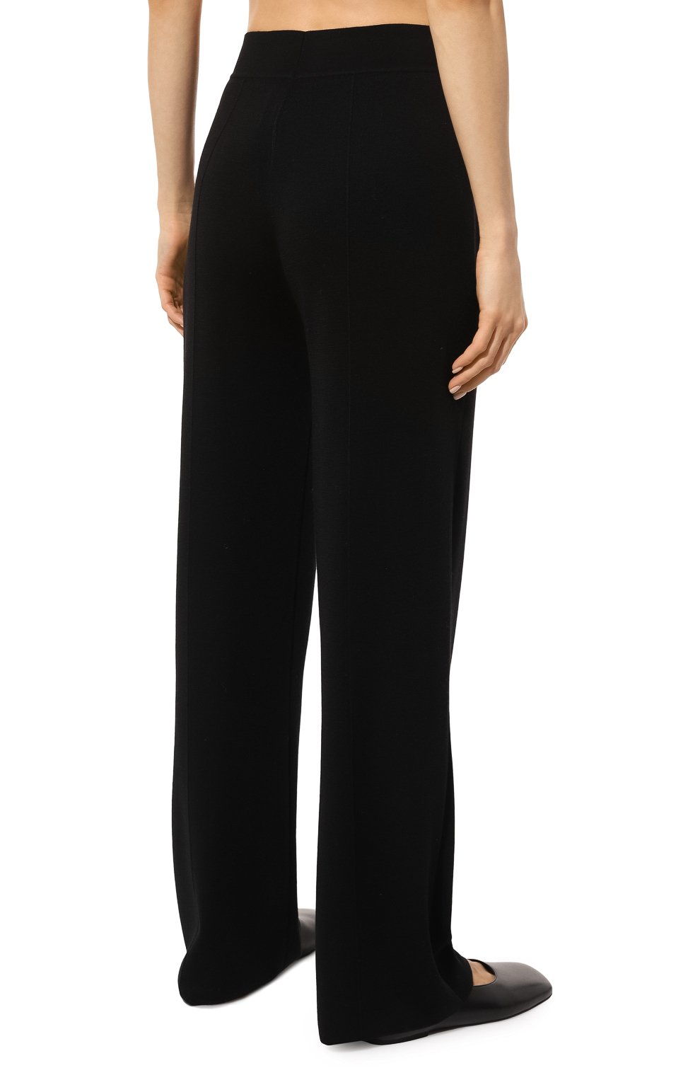 Шерстяные брюки ALLUDE черного цвета по цене 39950 руб., арт. 245/64031, фото 4 Шерстяные брюки ALLUDE, арт. 245/64031, фото 4