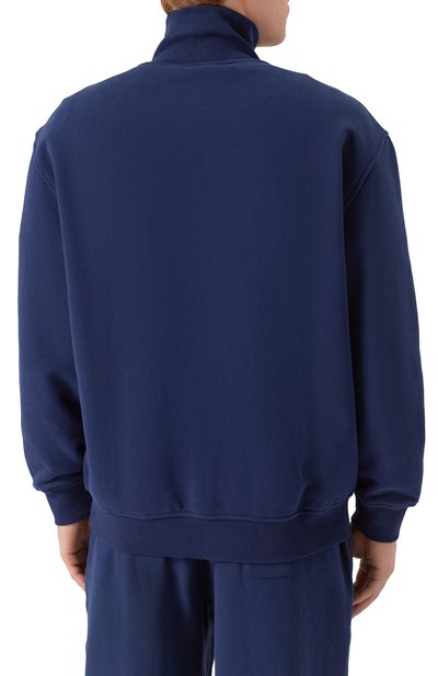 Хлопковая толстовка 12 STOREEZ синего цвета по цене 19000 руб., арт. 126492, фото 4 Хлопковая толстовка 12 STOREEZ, арт. 126492, фото 4